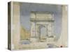 Arch of Titus, Rome, 1891-Charles Rennie Mackintosh-Stretched Canvas