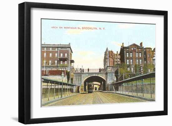 Arch on Montague Street, Brooklyn, New York City-null-Framed Art Print