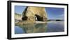 Arch, Rock Hole, Wharariki Beach, Tasman, South Island, New Zealand-Rainer Mirau-Framed Photographic Print