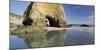 Arch, Rock Hole, Wharariki Beach, Tasman, South Island, New Zealand-Rainer Mirau-Mounted Photographic Print