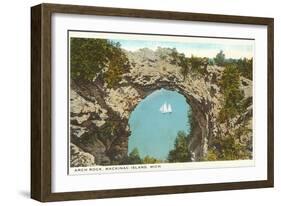 Arch Rock, Mackinac Island, Michigan-null-Framed Art Print