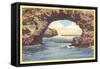Arch Rock, Santa Cruz, California-null-Framed Stretched Canvas