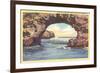 Arch Rock, Santa Cruz, California-null-Framed Premium Giclee Print