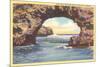 Arch Rock, Santa Cruz, California-null-Mounted Premium Giclee Print