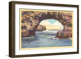 Arch Rock, Santa Cruz, California-null-Framed Art Print