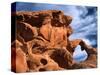 Arch Rock, Valley of Fire State Park, Nevada, USA-Charles Sleicher-Stretched Canvas
