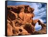 Arch Rock, Valley of Fire State Park, Nevada, USA-Charles Sleicher-Framed Stretched Canvas