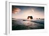 Arch Star at Blues Beach, Elephant Rock, Fort Bragg, Mendocino Coast-Vincent James-Framed Photographic Print