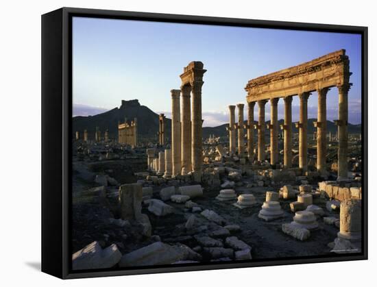 Archaeological Site, Palmyra, Unesco World Heritage Site, Syria, Middle East-Bruno Morandi-Framed Stretched Canvas