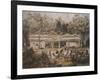 Archaeologists Catherwood and Stephens Measuring Temple of Tulum, Yucatan, Mexico-Frederick Catherwood-Framed Giclee Print