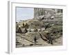 Archaeologists Excavating Ancient Ruins on the Acropolis, Athens, 1890s-null-Framed Giclee Print