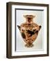 Archaic Ionian Hydria Depicting Heracles Bringing Cerberus to Eurystheus, 530 BC-Greek-Framed Giclee Print