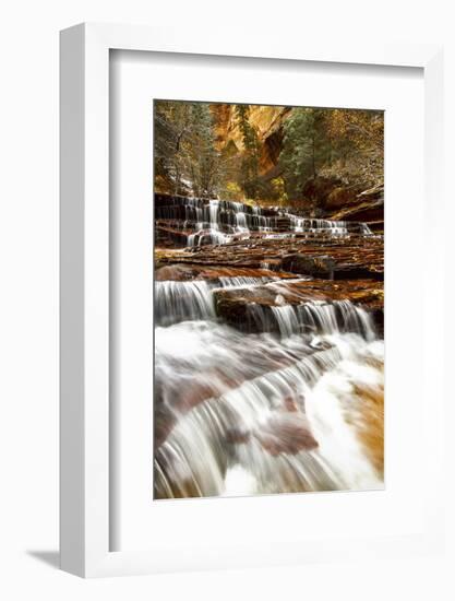 Archangel Falls Lies Near the Subway in Zion National Park, Utah-Clint Losee-Framed Photographic Print