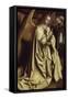 Archangel Gabriel, Ghent Altarpiece-Jan van Eyck-Framed Stretched Canvas