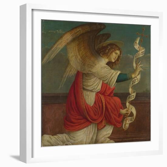 Archangel Gabriel (Panel from an Altarpiece: the Annunciatio), before 1511-Gaudenzio Ferrari-Framed Giclee Print