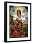 Archangel Michael and the Devil-Dosso Dossi-Framed Art Print