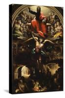 Archangel Michael Chasing Rebel Angels-Domenico Beccafumi-Stretched Canvas