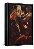 Archangel Michael Defeating Lucifer-Panfilo Nuvolone-Framed Stretched Canvas