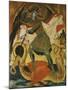 Archangel Michael Fighting the Dragon-Ambrogio Lorenzetti-Mounted Giclee Print