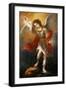 Archangel Michael hurls the devil into the abyss. Around 1665/68-Bartolome Esteban Murillo-Framed Premium Giclee Print