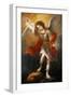 Archangel Michael hurls the devil into the abyss. Around 1665/68-Bartolome Esteban Murillo-Framed Premium Giclee Print