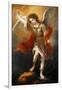 Archangel Michael hurls the devil into the abyss. Around 1665/68-Bartolome Esteban Murillo-Framed Giclee Print