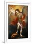 Archangel Michael hurls the devil into the abyss. Around 1665/68-Bartolome Esteban Murillo-Framed Giclee Print