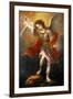 Archangel Michael hurls the devil into the abyss. Around 1665/68-Bartolome Esteban Murillo-Framed Giclee Print