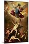 Archangel Michael Overthrows the Rebel Angel, circa 1660-65-Luca Giordano-Mounted Giclee Print