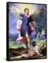 Archangel Michael Tramples the Devil-Hans Johann Rottenhammer-Framed Stretched Canvas