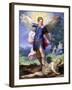 Archangel Michael Tramples the Devil-Hans Johann Rottenhammer-Framed Art Print