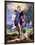 Archangel Michael Tramples the Devil-Hans Johann Rottenhammer-Framed Art Print