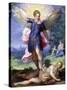 Archangel Michael Tramples the Devil-Hans Johann Rottenhammer-Stretched Canvas