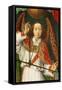 Archangel Michael Weighing Souls, Close-Up of Angel-Rogier van der Weyden-Framed Stretched Canvas