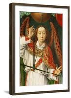 Archangel Michael Weighing Souls, Close-Up of Angel-Rogier van der Weyden-Framed Giclee Print