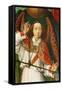 Archangel Michael Weighing Souls, Close-Up of Angel-Rogier van der Weyden-Framed Stretched Canvas