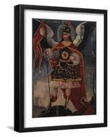 Archangel Michael-Schule von Cuzco-Framed Giclee Print