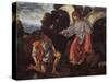 Archangel Raphael and Tobias (Tobias and the Angel)-Giovanni Girolamo-Stretched Canvas
