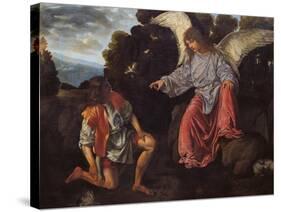 Archangel Raphael and Tobias (Tobias and the Angel)-Giovanni Girolamo-Stretched Canvas