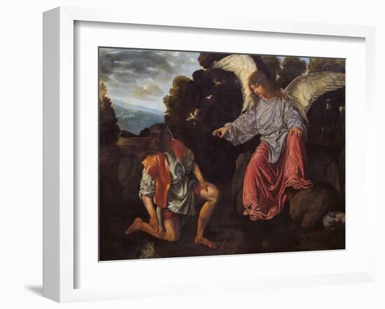 Archangel Raphael and Tobias (Tobias and the Angel)-Giovanni Girolamo-Framed Giclee Print