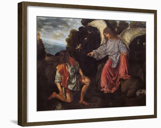 Archangel Raphael and Tobias (Tobias and the Angel)-Giovanni Girolamo-Framed Giclee Print