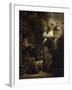 Archangel Raphael Leaving the Family of Tobias-Rembrandt van Rijn-Framed Giclee Print