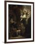 Archangel Raphael Leaving the Family of Tobias-Rembrandt van Rijn-Framed Giclee Print