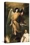 Archangel Raphael with Bishop Domonte-Bartolome Esteban Murillo-Stretched Canvas