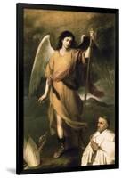 Archangel Raphael with Bishop Domonte-Bartolome Esteban Murillo-Framed Giclee Print