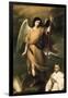 Archangel Raphael with Bishop Domonte-Bartolome Esteban Murillo-Framed Giclee Print