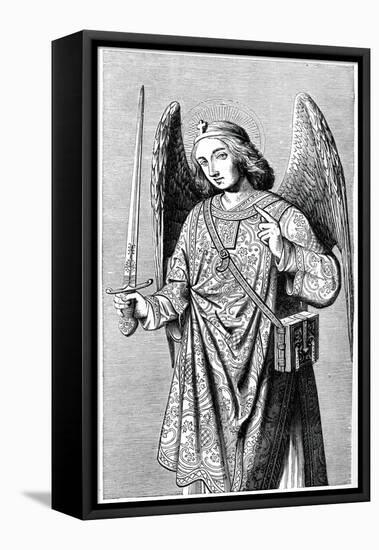 Archangel St Michael-null-Framed Stretched Canvas