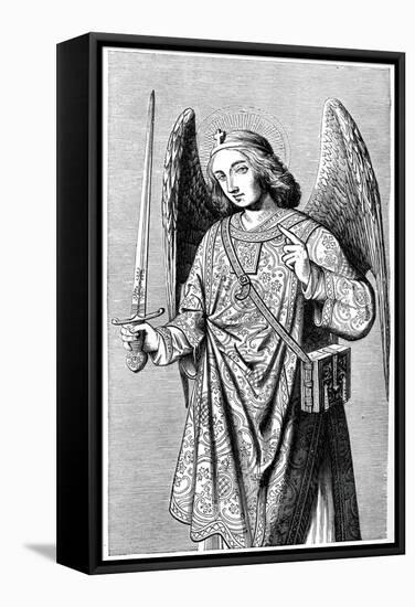 Archangel St Michael-null-Framed Stretched Canvas