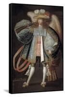 Archangel with Musket, Early 18th Century-Maestro de Calamarca-Framed Stretched Canvas