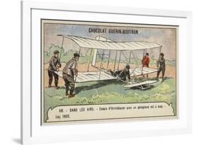 Archdeacon Conducting Tests of a Manually Powered Aeroplane, Issy, France, 1905-null-Framed Giclee Print